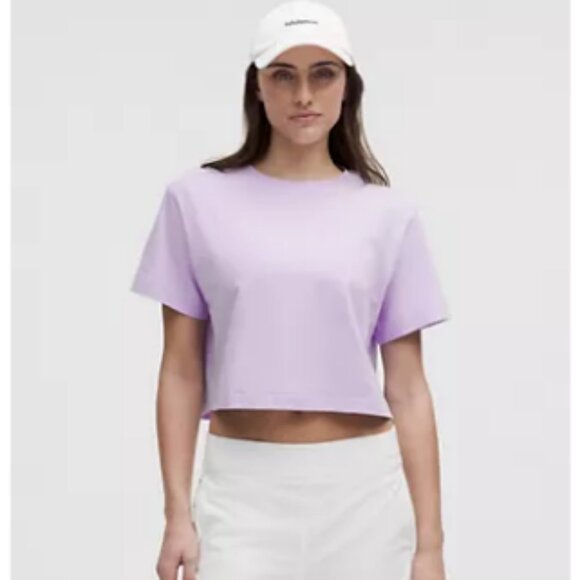 lululemon all yours organic cotton cropped t-shirt - Picture 1 of 7